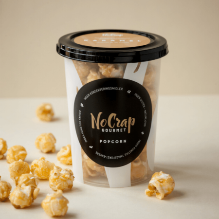 popcorn med karamel