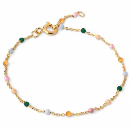 armbånd enamel med forskellige farvede perler