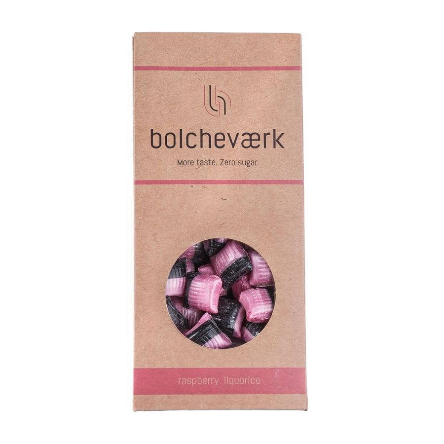 Brug Bolcher | Hindbær/Lakrids (sukkerfri) til en forbedret oplevelse