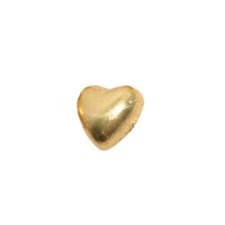 Flødechokolade hjerte i guld folie
