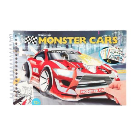 Monster Cars Lommemalebog